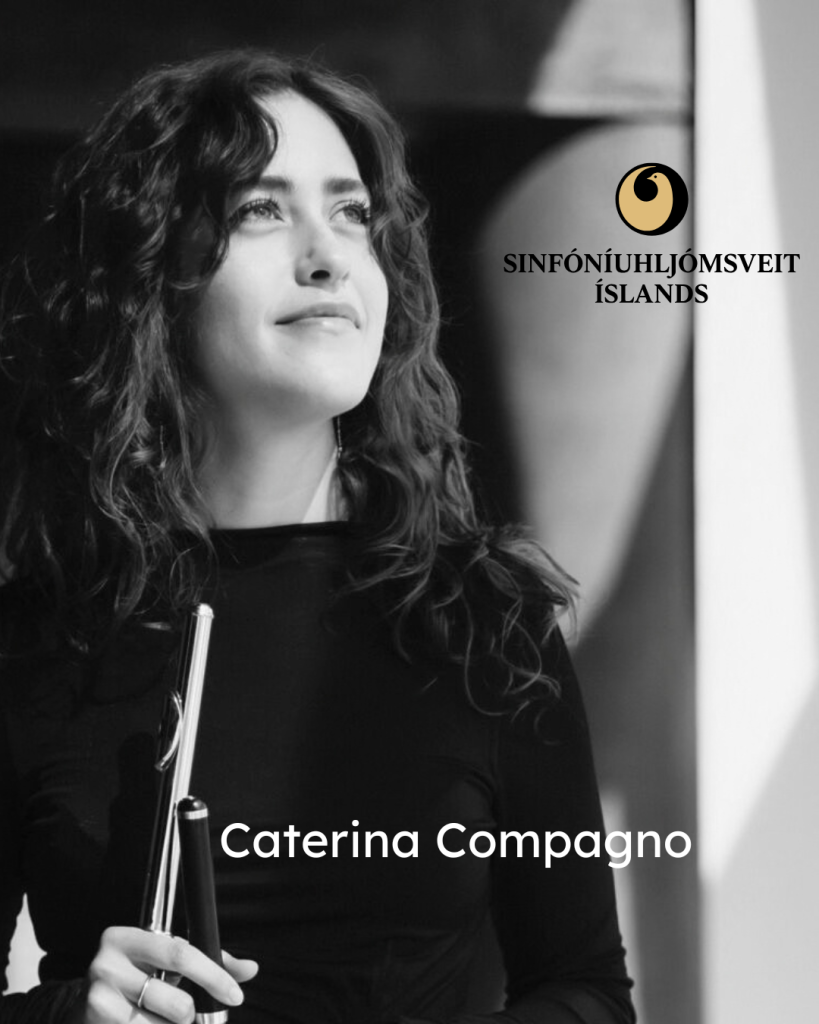 Caterina Compagno, flautista dell' Orchestra Sinfonica Islandese